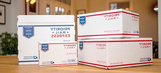Free 美国邮政总局 shipping supplies, including 优先邮件 Flat Rate boxes and envelopes.